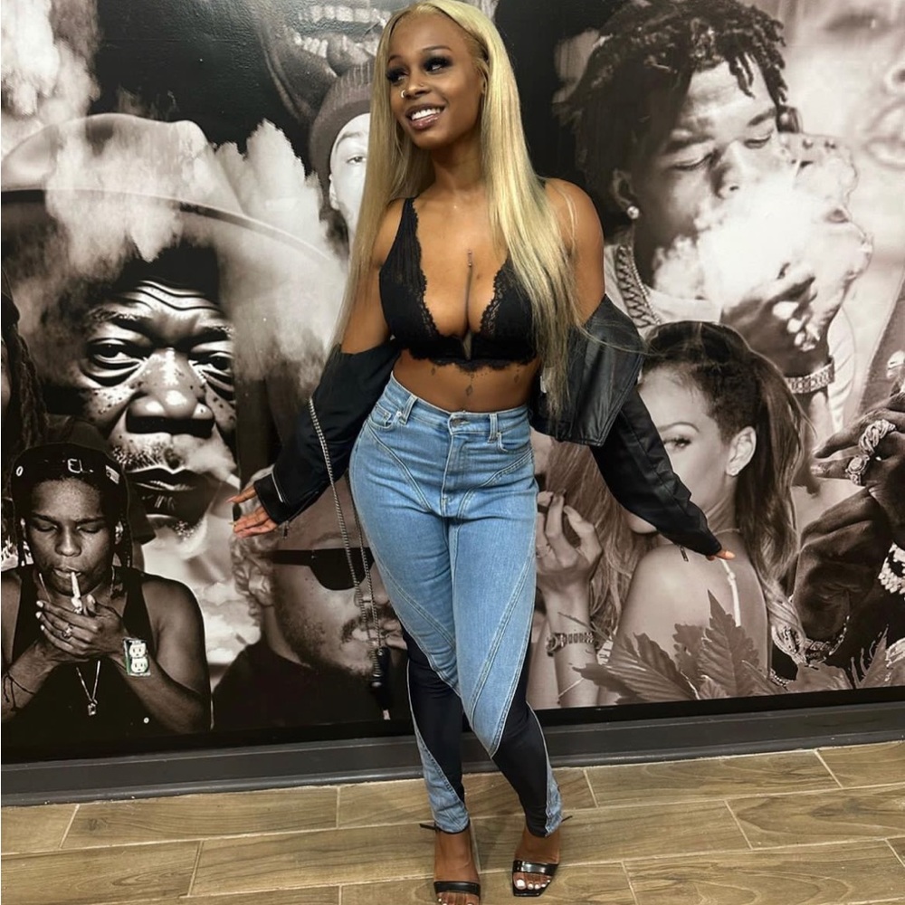 MuglerxHM jeans from there one time exclusive collection